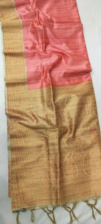 Tussar Silk Kesh165 Rbn11 Silk Sarees  Soft Silk Tussar Silk Traditional Silk Sarees