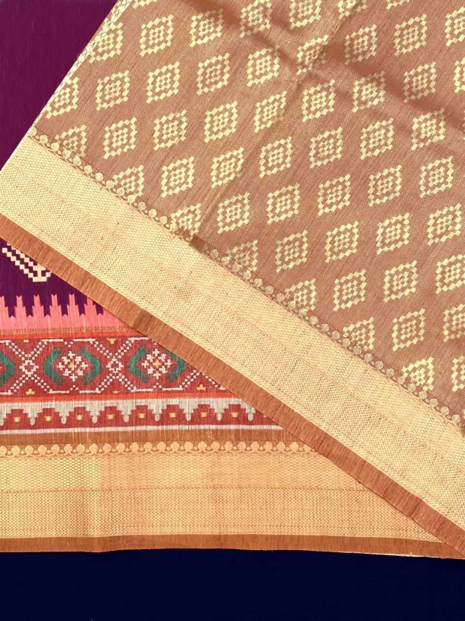 Tussar Silk Kesh165 Rbn18 Silk Sarees  Soft Silk Tussar Silk Traditional Silk Patola Ikkat Silk Sarees