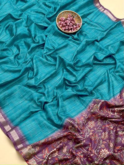 Tussar Silk Kesh165 Rbn20 Silk Sarees  Soft Silk Tussar Silk Pure Zari Silk Sarees