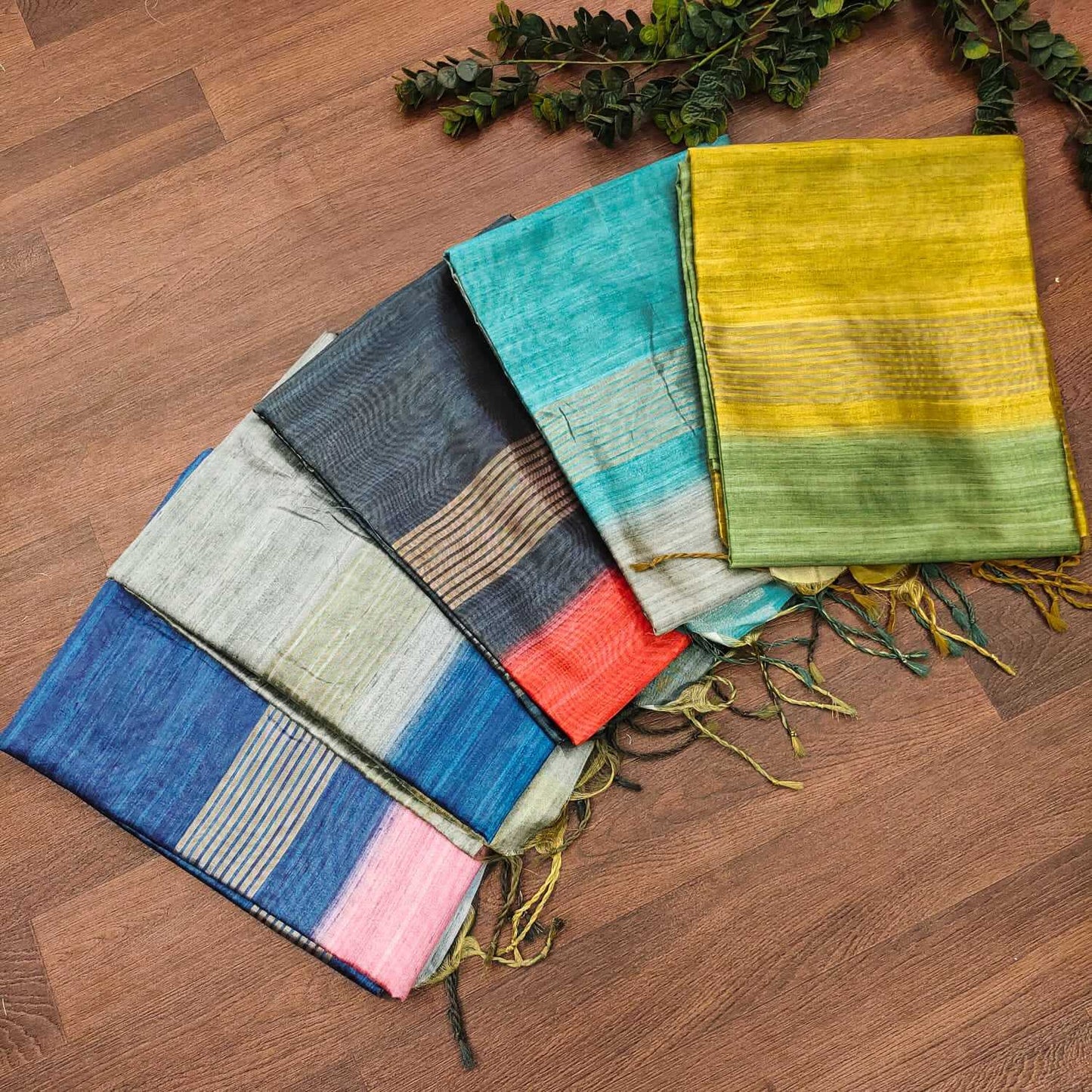 Tussar Silk Kesh166 Rws07 Silk Sarees  Soft Silk Tussar Silk Zari Border Silk Sarees