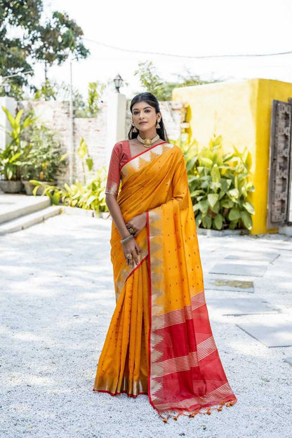 Tussar Silk Kesh171 Elisha Silk Sarees  Soft Silk Tussar Silk Traditonal Sarees