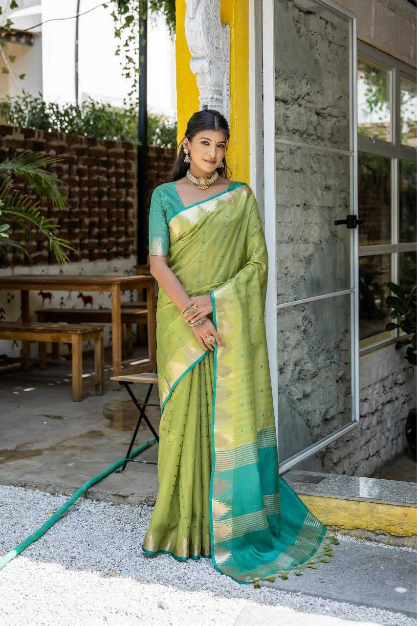 Tussar Silk Kesh171 Elisha Silk Sarees  Soft Silk Tussar Silk Traditonal Sarees