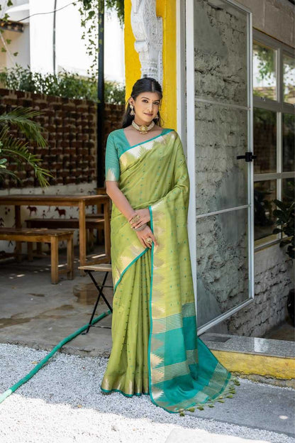 Tussar Silk Kesh171 Elisha Silk Sarees  Soft Silk Tussar Silk Traditonal Sarees