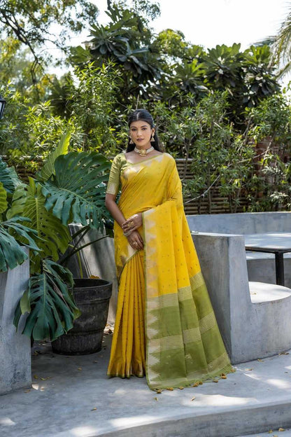 Tussar Silk Kesh171 Elisha Silk Sarees  Soft Silk Tussar Silk Traditonal Sarees