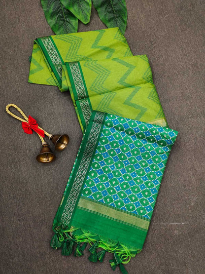 Tussar Silk Kesh171 Yukti Leriya Silk Sarees  Soft Silk Tussar Silk Traditional Silk Ikat Sarees