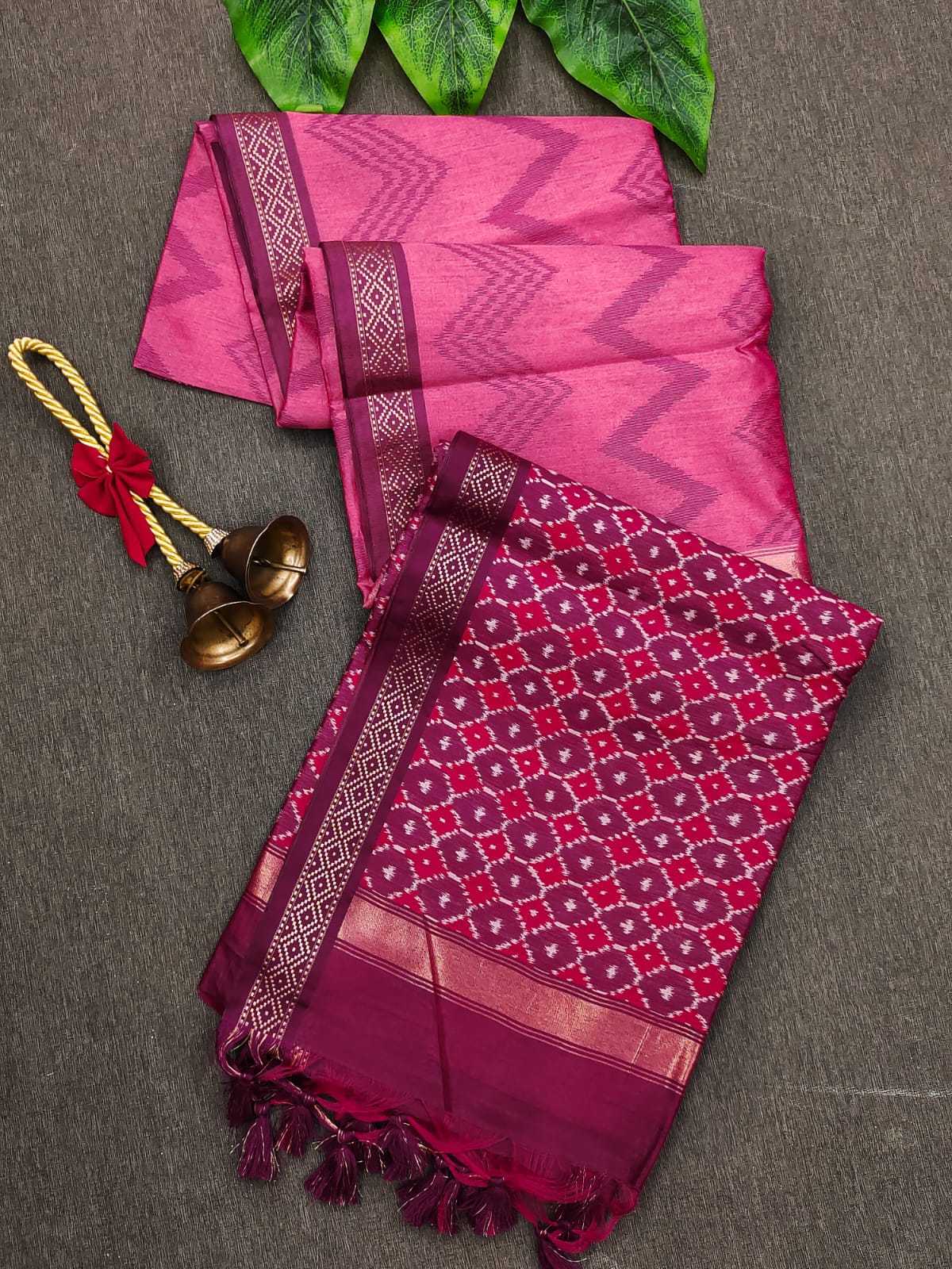 Tussar Silk Kesh171 Yukti Leriya Silk Sarees  Soft Silk Tussar Silk Traditional Silk Ikat Sarees