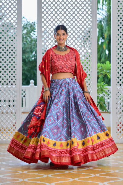 Tussar Silk Kesh187 Amisha Lehengas  Traditional Silk Printed Lehengas