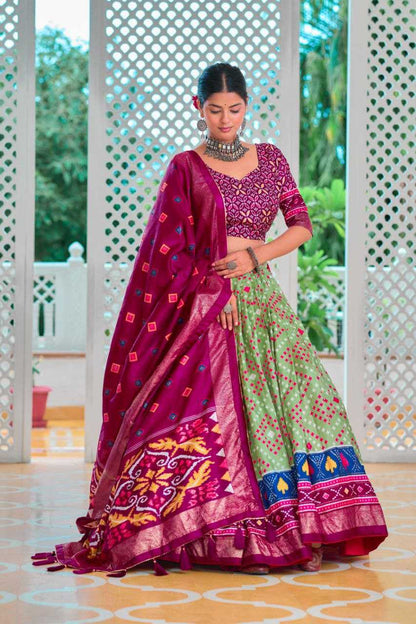 Tussar Silk Kesh187 Amisha Lehengas  Traditional Silk Printed Lehengas