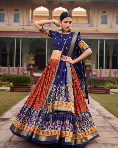 Tussar Silk Kesh187 Leriya 2 Lehengas  Traditional Silk Printed Lehengas