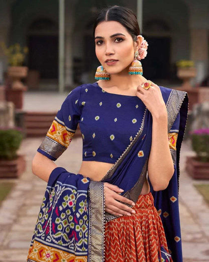 Tussar Silk Kesh187 Leriya 2 Lehengas  Traditional Silk Printed Lehengas