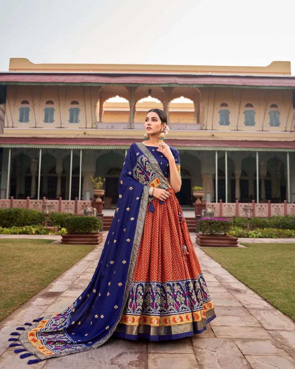 Tussar Silk Kesh187 Leriya 2 Lehengas  Traditional Silk Printed Lehengas