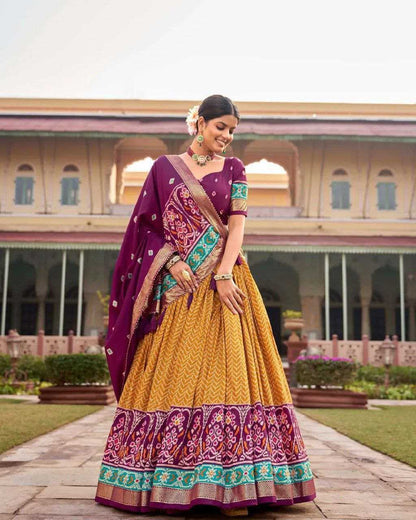 Tussar Silk Kesh187 Leriya 2 Lehengas  Traditional Silk Printed Lehengas