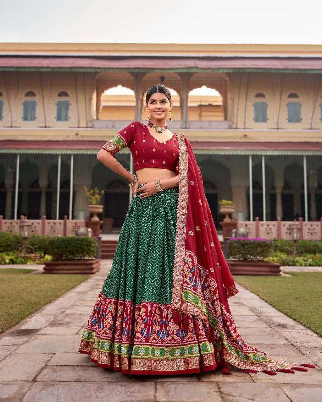 Tussar Silk Kesh187 Leriya 2 Lehengas  Traditional Silk Printed Lehengas