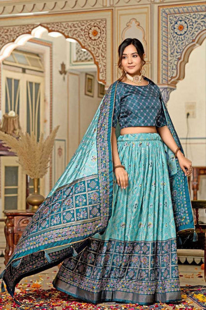 Tussar Silk Kesh187 Maya Lehengas  Silk Printed Lehengas