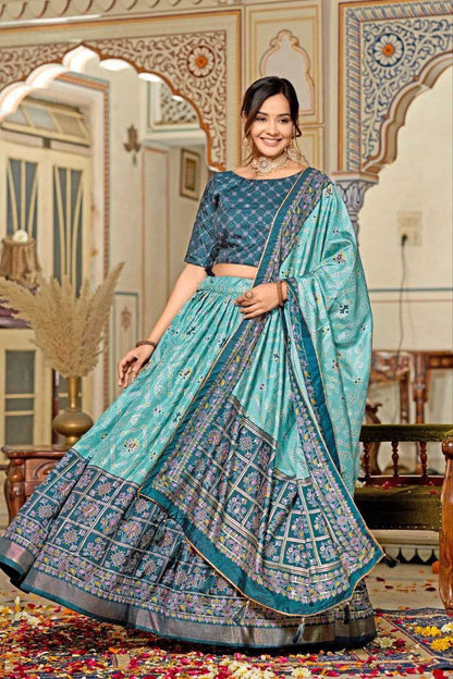 Tussar Silk Kesh187 Maya Lehengas  Silk Printed Lehengas