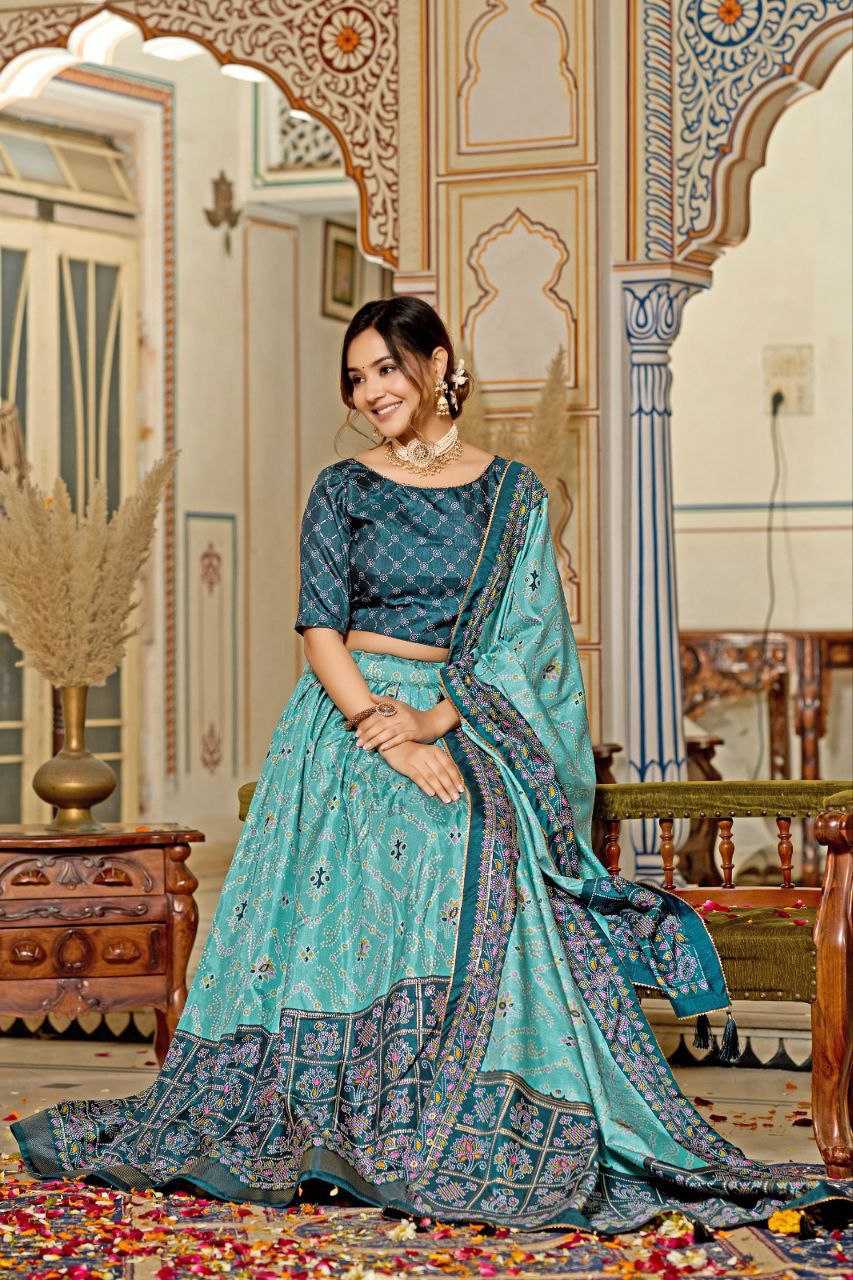 Tussar Silk Kesh187 Maya Lehengas  Silk Printed Lehengas