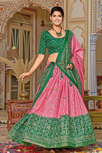 Tussar Silk Kesh187 Maya Lehengas  Silk Printed Lehengas