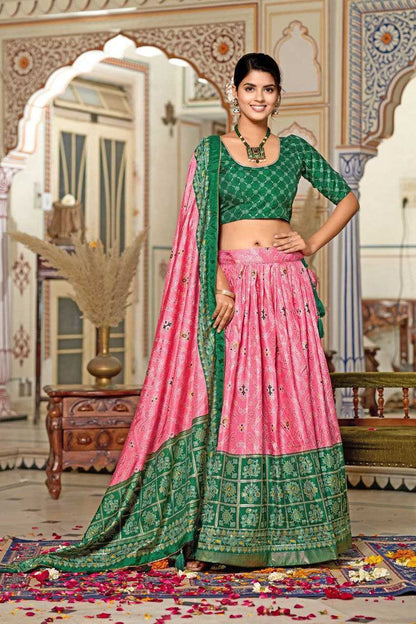 Tussar Silk Kesh187 Maya Lehengas  Silk Printed Lehengas