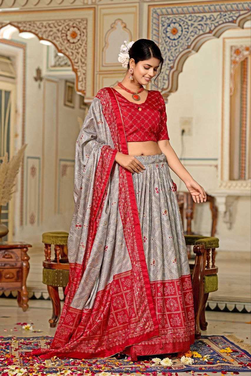 Tussar Silk Kesh187 Maya Lehengas  Silk Printed Lehengas