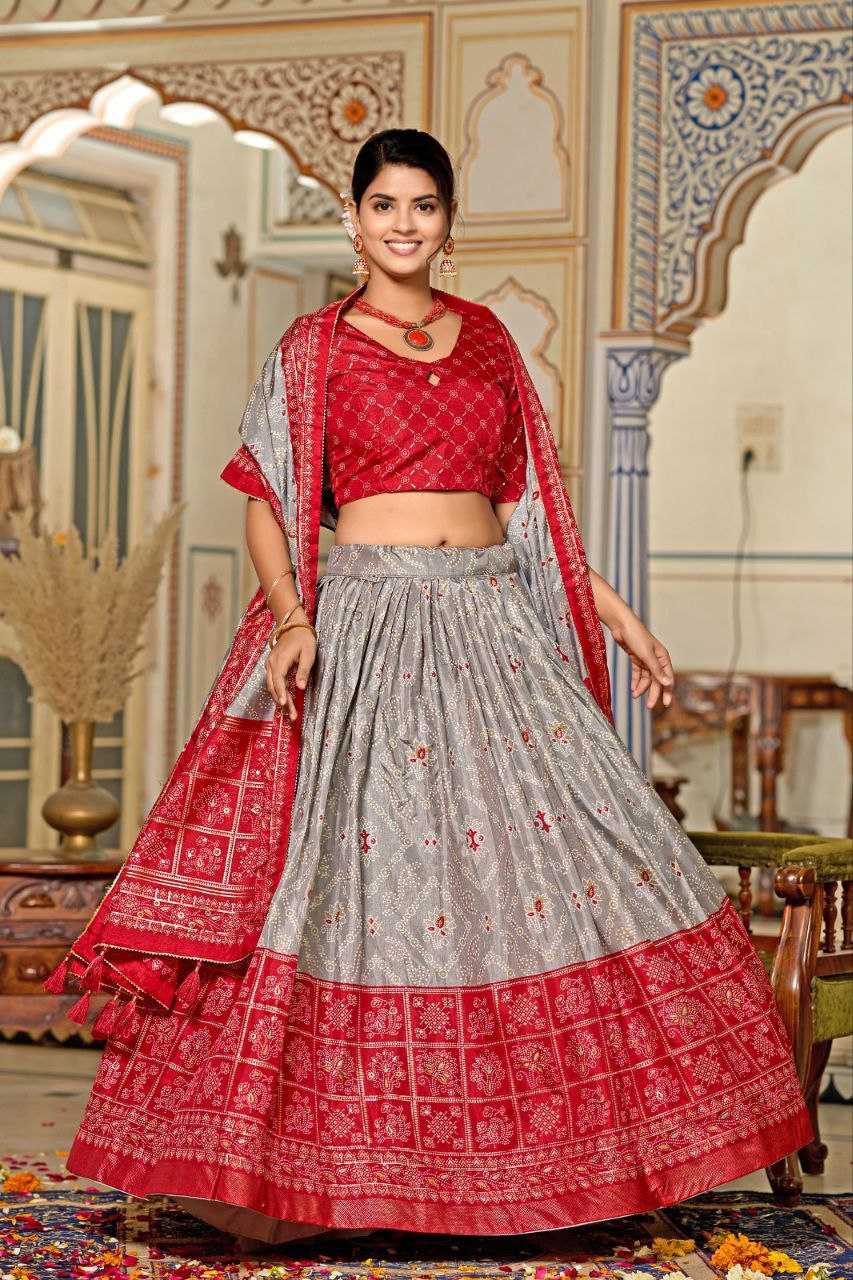 Tussar Silk Kesh187 Maya Lehengas  Silk Printed Lehengas