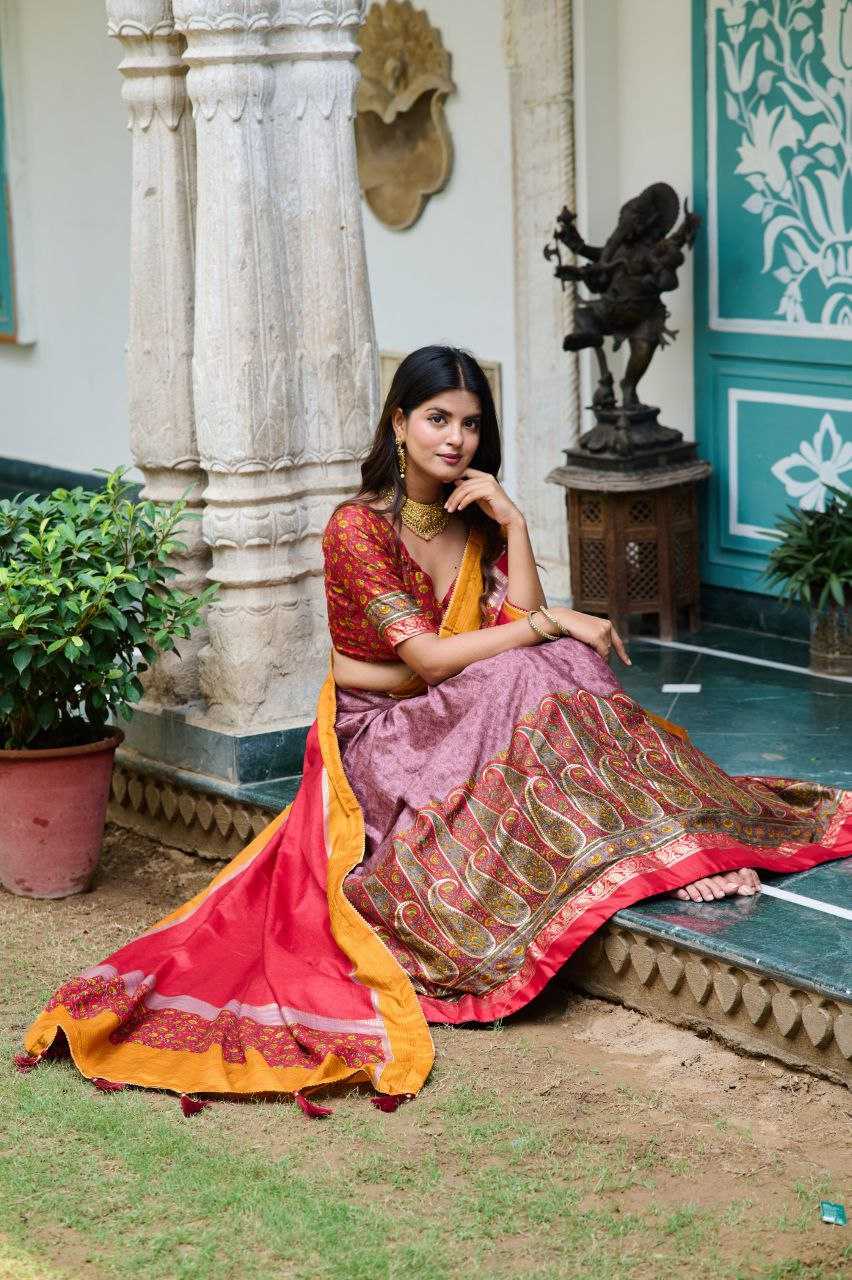 Tussar Silk Kesh187 Mengo Lehengas  Silk Printed Lehengas