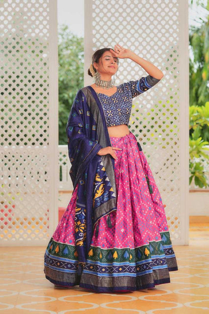 Tussar Silk Kesh187 Palvi Lehengas  Silk Printed Lehengas