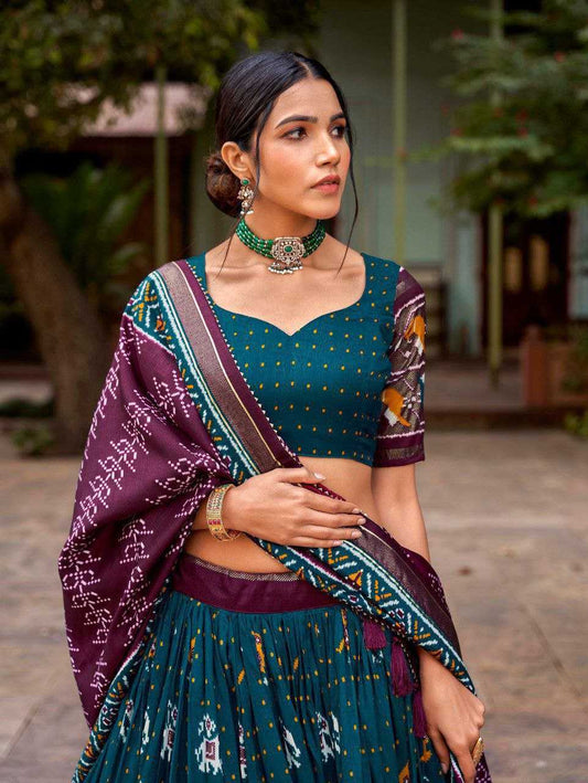 Tussar Silk Kesh187 Panchi Lehengas  Silk Printed Traditional Lehengas