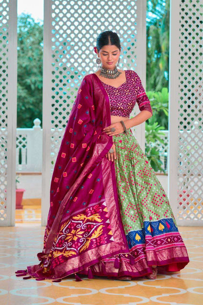 Tussar Silk Ksb Amisha Lehengas  Traditional Printed Lehengas