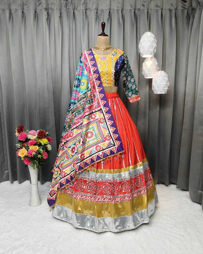 Tussar Silk Ksf 09 Lehengas  Traditional Printed Lehenga