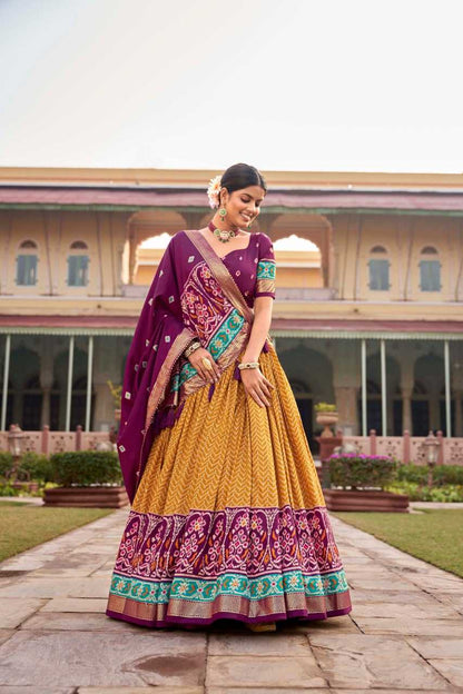 Tussar Silk Lvb 1206 Lehengas  Traditional Navratri Chaniya Choli