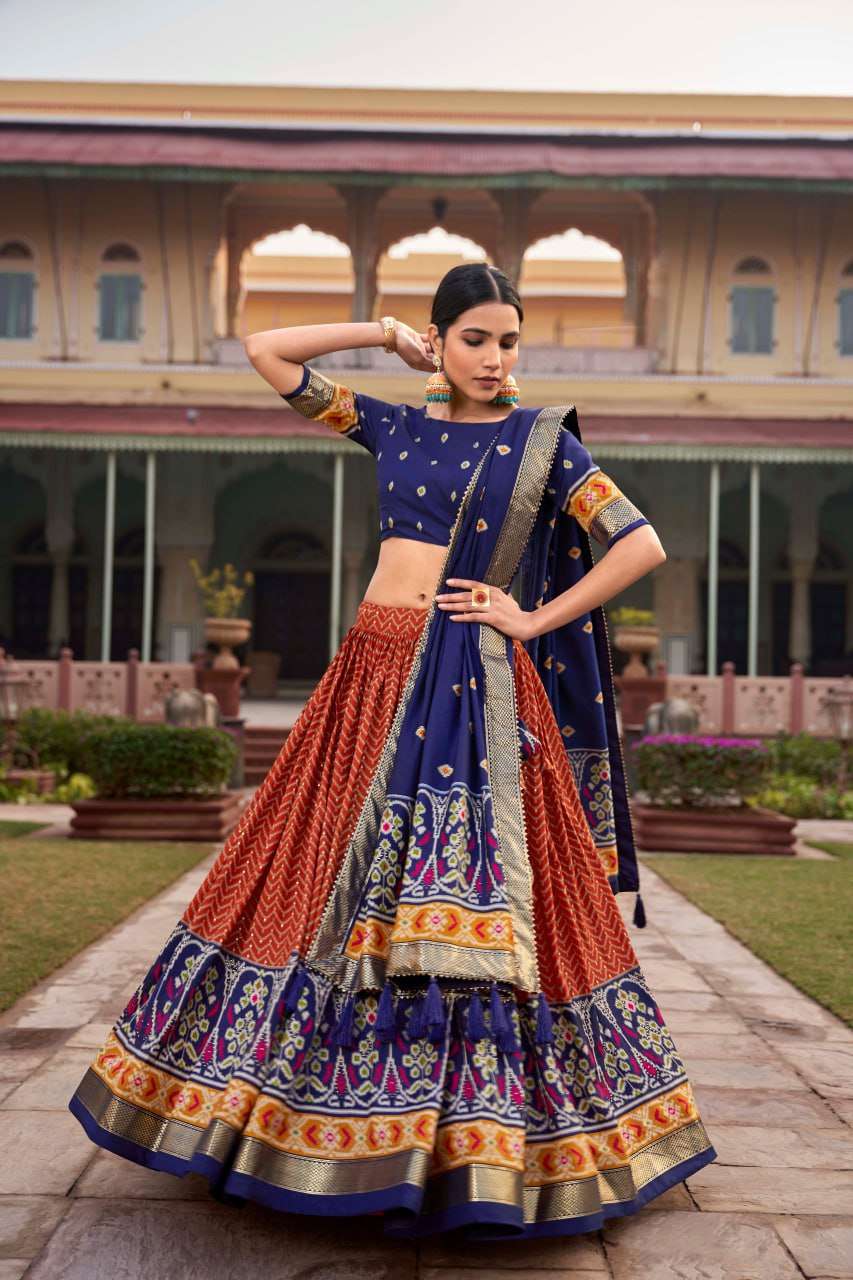 Tussar Silk Lvb 1206 Lehengas  Traditional Navratri Chaniya Choli