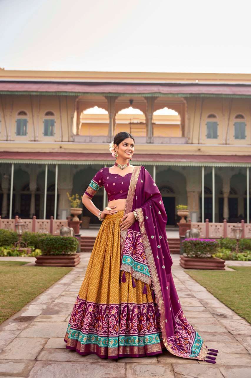 Tussar Silk Lvb 1206 Lehengas  Traditional Navratri Chaniya Choli