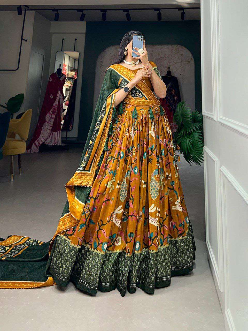 Tussar Silk Rin145 1203 Lehnegas  Fancy Traditional Lehenga