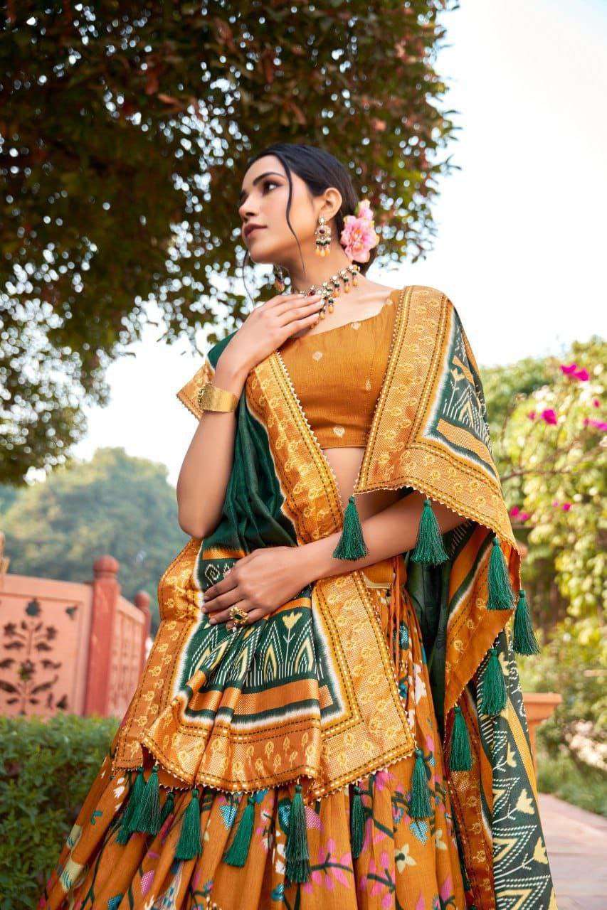 Tussar Silk Rin145 1203 Lehnegas  Fancy Traditional Lehenga