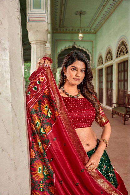 Tussar Silk Rin145 1221 Lehengas  Traditional Printed Lehengas