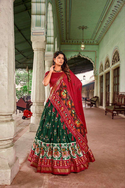 Tussar Silk Rin145 1221 Lehengas  Traditional Printed Lehengas