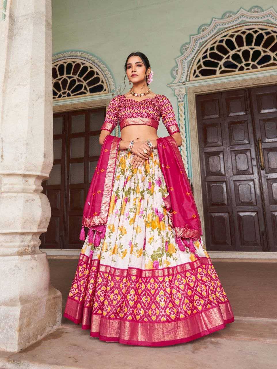 Tussar Silk Rin145 1222 Lehengas  Traditional Printed Lehengas