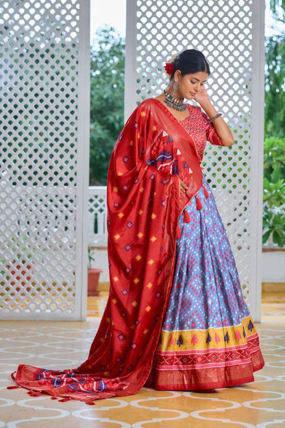 Tussar Silk Rin145 1224 Lehengas  Traditional Silk Printed Lehengas