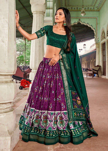 Tussar Silk Pvc Function  Lehengas