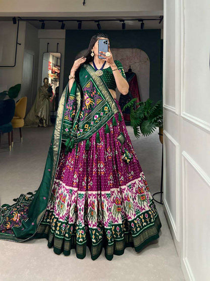 Tussar Silk Pvc Function  Lehengas