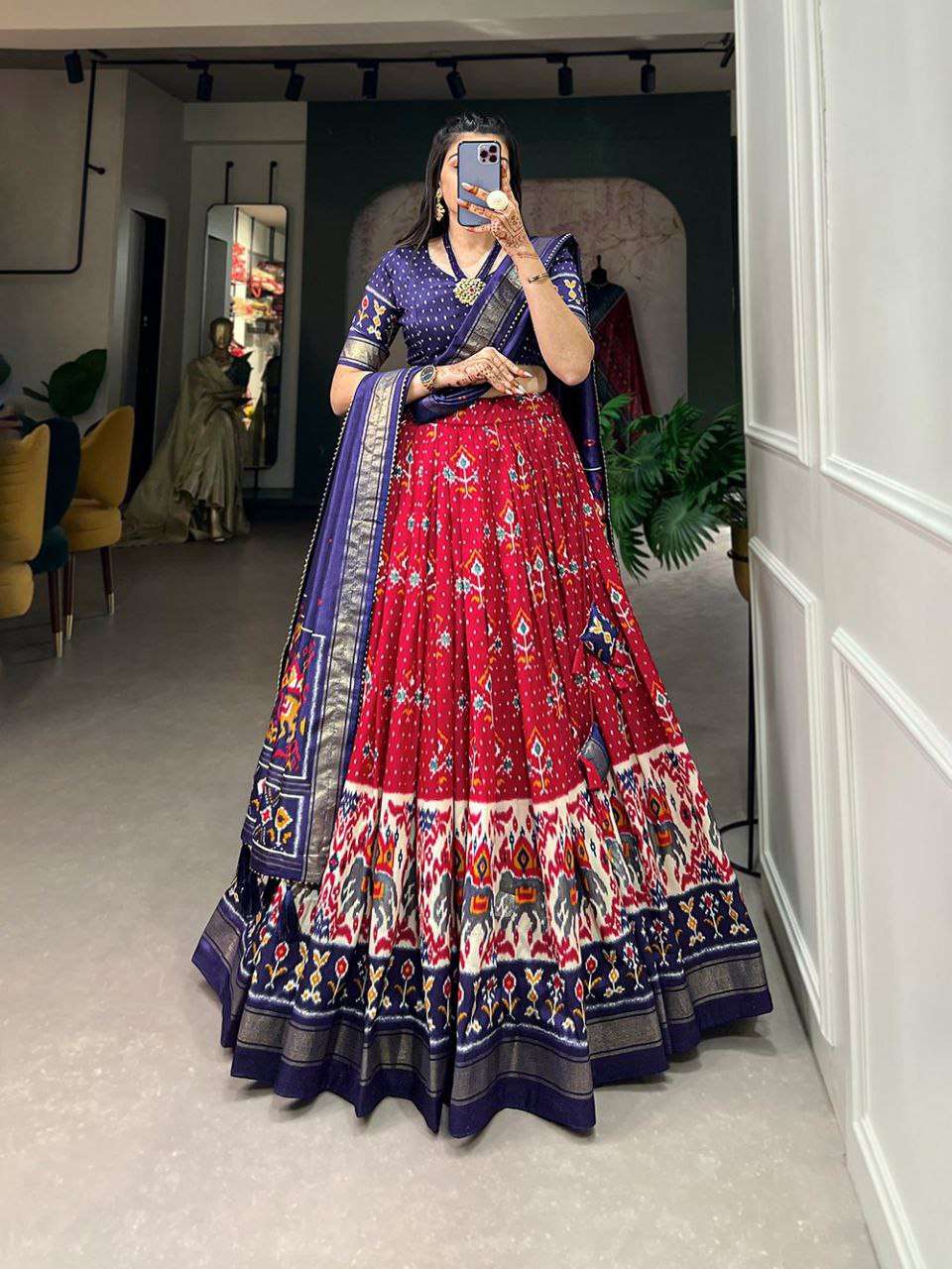 Tussar Silk Pvc Function  Lehengas