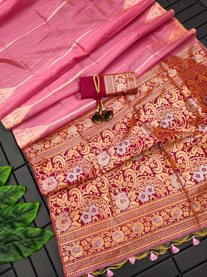 Tussar Silk Rbn Very  Sarees