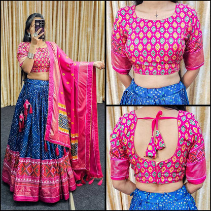 Tussar Silk Rin145 1245 Lehengas  Traditional Printed Lehengas