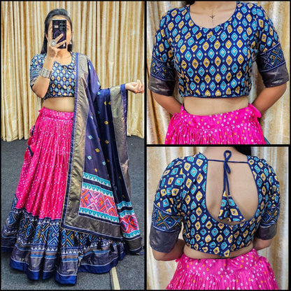 Tussar Silk Rin145 1245 Lehengas  Traditional Printed Lehengas