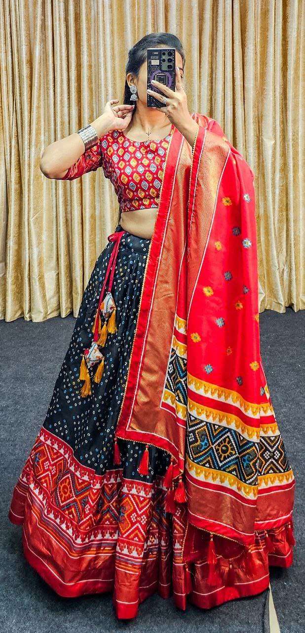 Tussar Silk Rin145 1245 Lehengas  Traditional Printed Lehengas