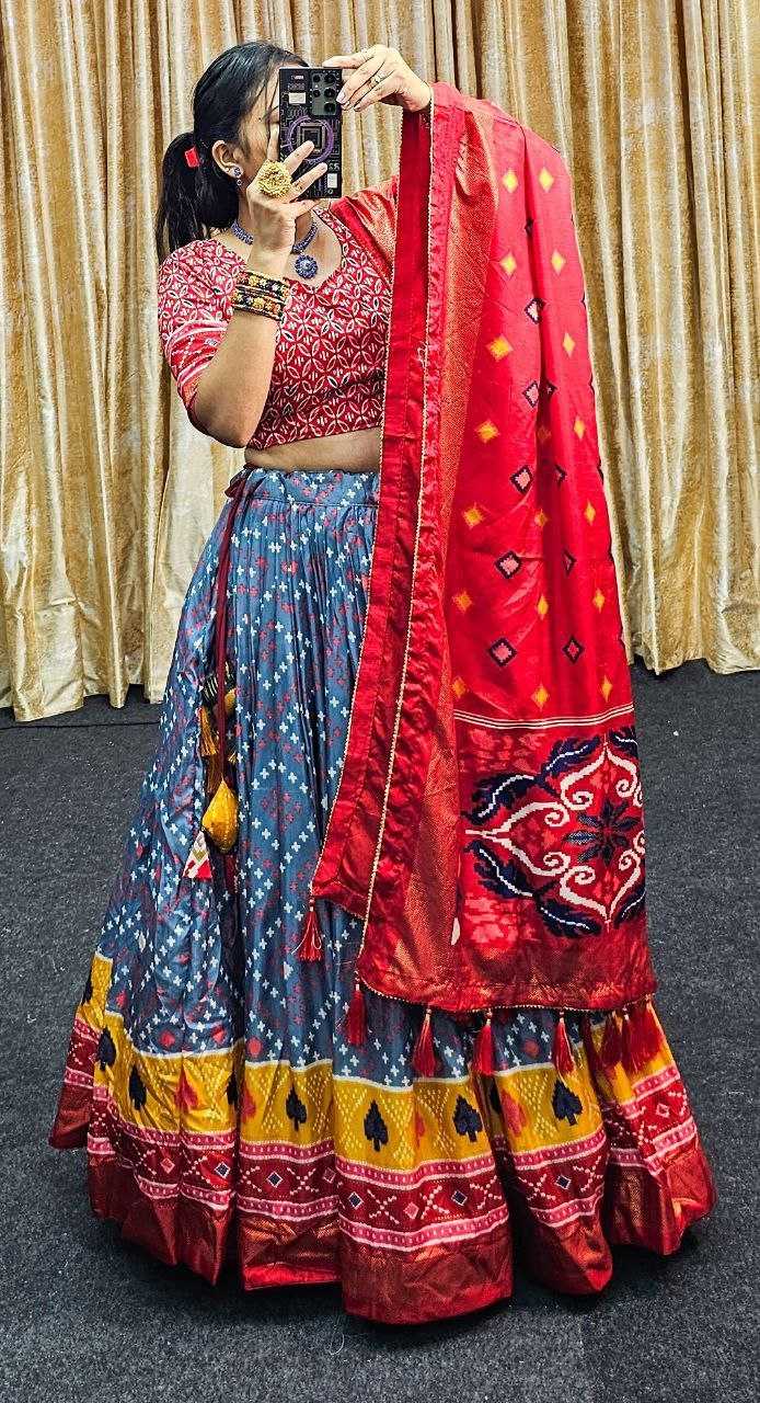 Tussar Silk Rin145 1246 Lehengas  Printed Traditional Silk Lehengas