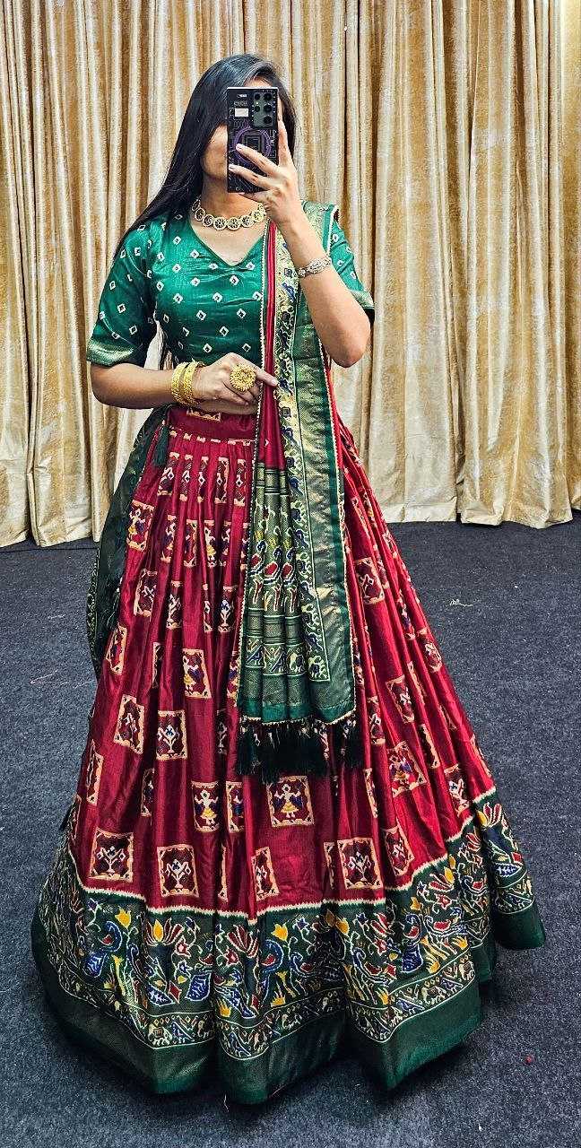 Tussar Silk Rin145 1247 Lehengas  Traditional Silk Printed Lehengas