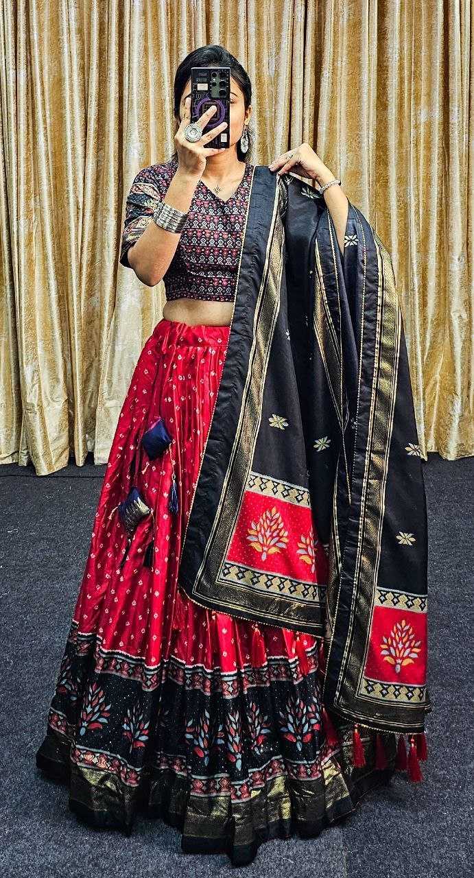 Tussar Silk Rin145 1248 Lehengas  Traditional Silk Printed Lehengas