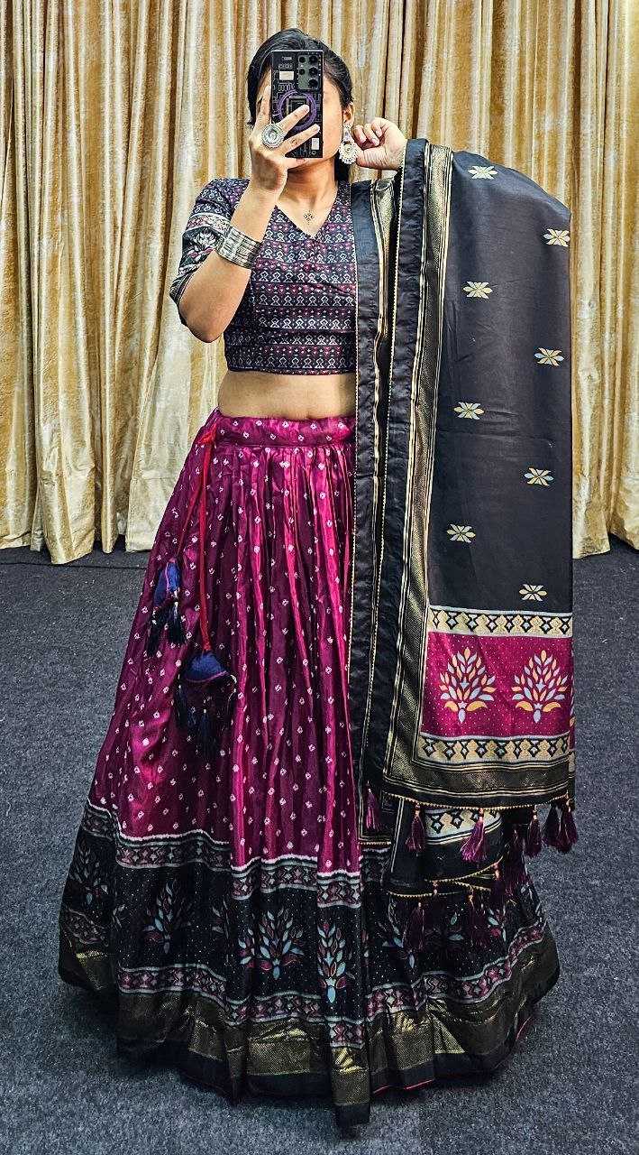 Tussar Silk Rin145 1248 Lehengas  Traditional Silk Printed Lehengas