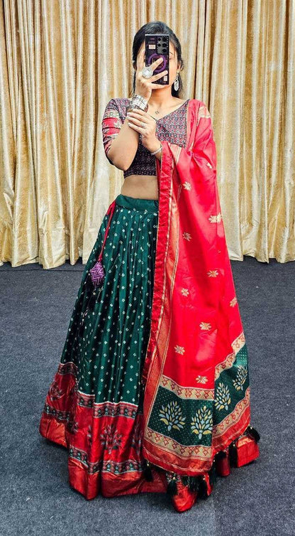 Tussar Silk Rin145 1248 Lehengas  Traditional Silk Printed Lehengas